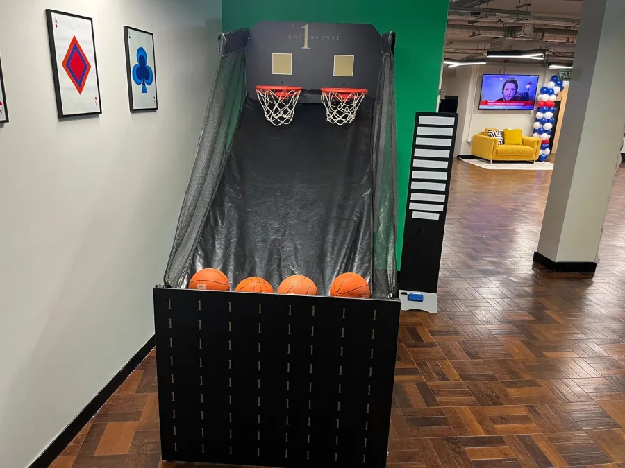 basketball arcade game hire